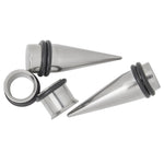 00 Gauge Taper and Tunnel Kit - O-Rings Included - 316L Surgical Steel