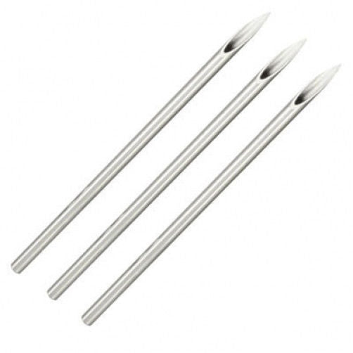 10 PC. Sterilized Body Piercing Needles (12G, 10G, 8G) - Wholesale Pricing