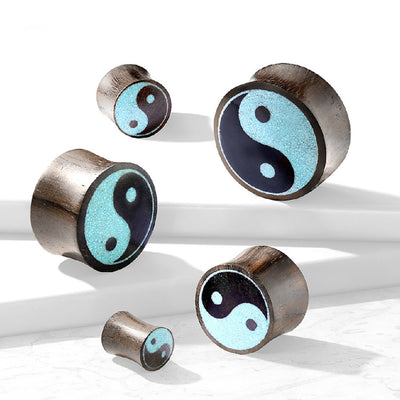 Yin Yang Wood Plugs