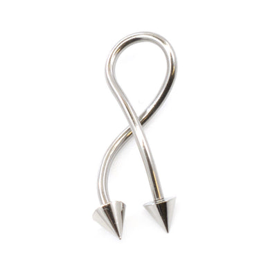 Twisted Ring with Super spiral Design 14G Made of SUrgical Steel