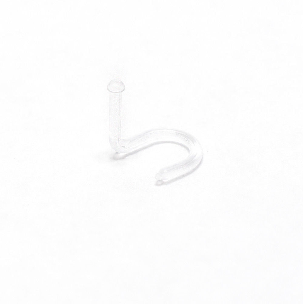 Nose Ring Piercing Surgical Steel Hoop Stud CZ Bone Screw Retainer 22G 20G 18G