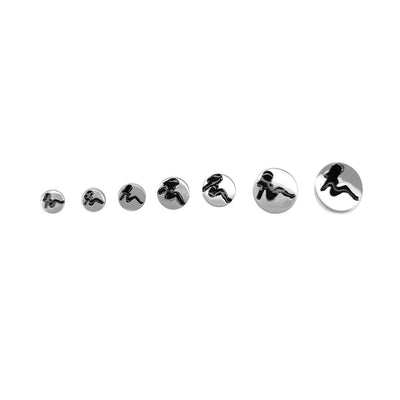 Mudflap Sexy Girl Double Flared Plugs Surgical Steel