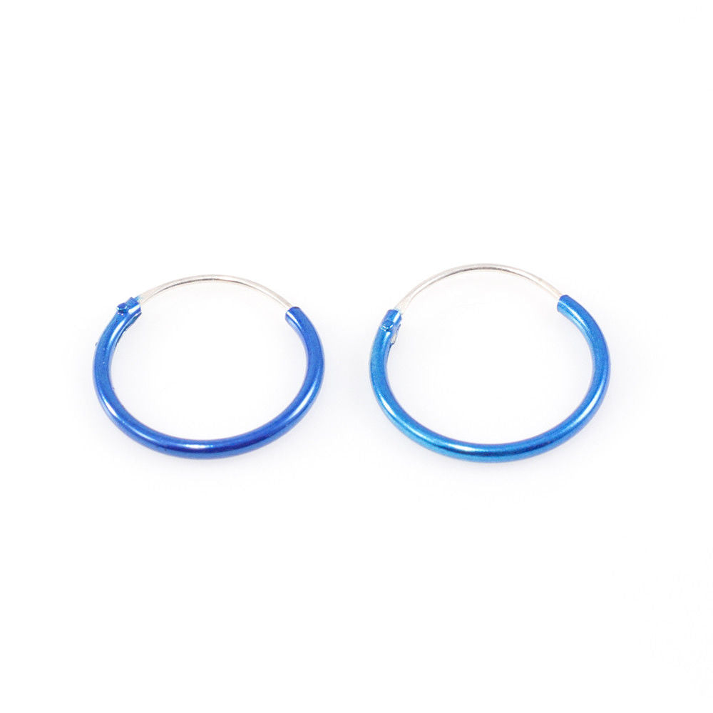 Pair of Hinged Hoop 22 Ga  3/8" (10mm) Perfect for Nose, Cartilage, Helix, Rook