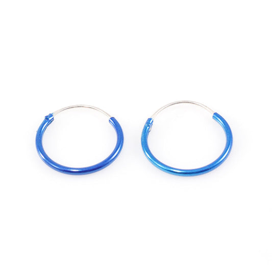 Pair of Hinged Hoop 22 Ga  3/8" (10mm) Perfect for Nose, Cartilage, Helix, Rook