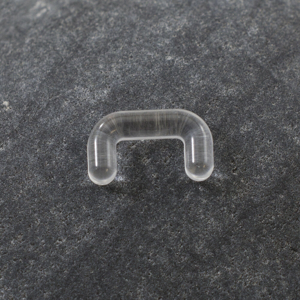 Septum Piercing Clear Retainer Jewelry 10g , 12g, 14g, 16g Available