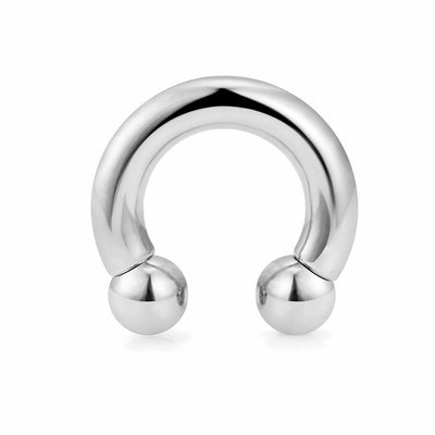 Horseshoe Circular Piercing Barbell Titanium G23 Polish Super lightweight