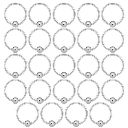 Package of 24 Captive Bead Rings 16G Surgical Steel