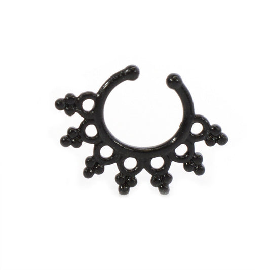 Septum Hanger Jewelry with Filigree Design  Made of Surgical Steel