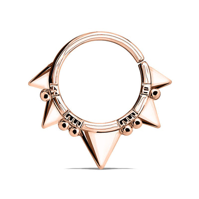Nose Septum and Ear Cartilage Hoop Triangles and Beads Bendable  16G 3/8”