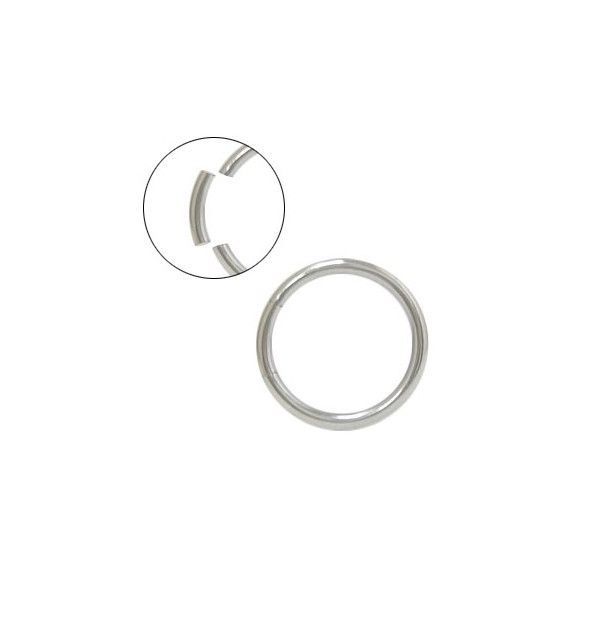 Surgical Steel Seamless Segment Ring 14 gauge or 16 gauge Sold in Pairs