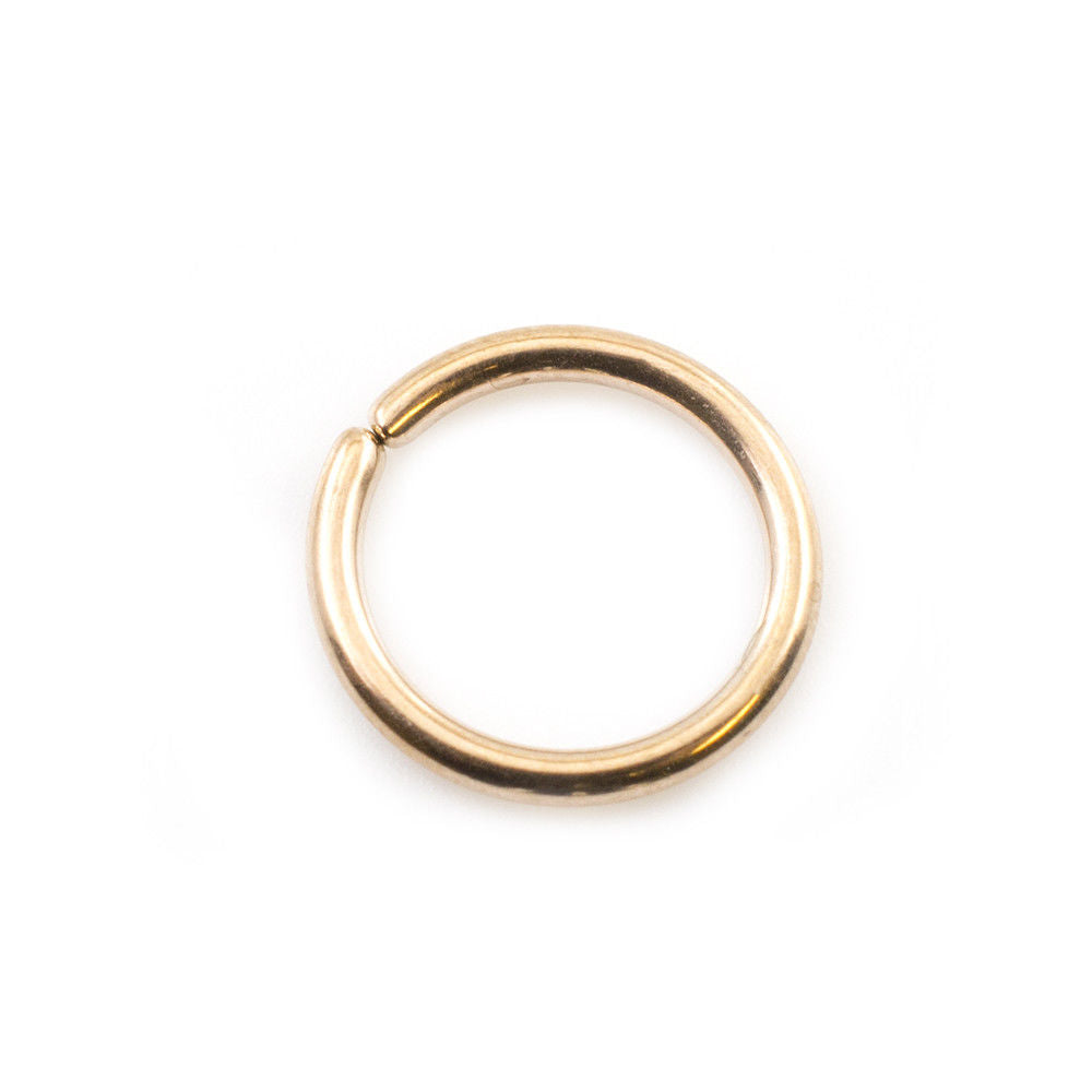 Cartilage, Septum and Lips Bendable Annealed Ring 14g Anodized Titanium