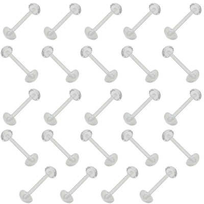 24 Tongue Piercing Retainer - 14ga-5/8"- Flexible Shaft - Hidden Tongue Piercing