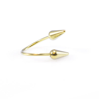 Twist Barbell Solid Titanium 18g Spiral Ring Perfect for Cartilage Lips Ear