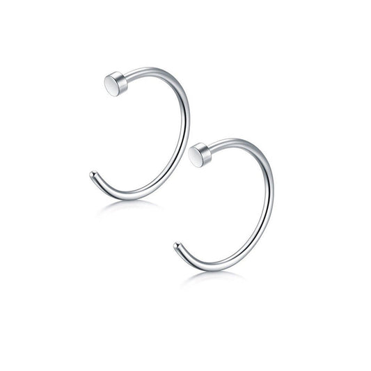 Nose Rings Pack of Two Surgical Steel Steel Assorted 20ga Body Jewelry Piercing