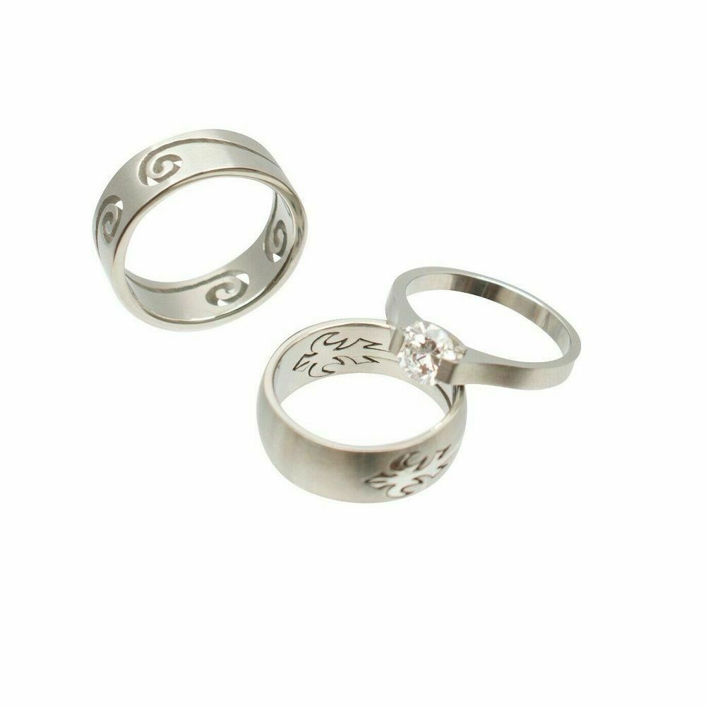 Stainless Steel Rings Assorted Design No Duplicates Randomly Picked- Pack of 12