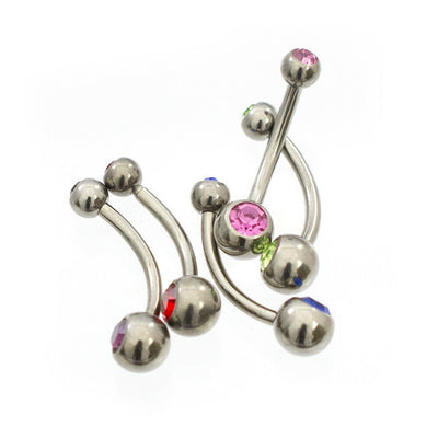 Professional Piercing Kit 13 Pcs Surgical Steel Belly Button Ring 14g