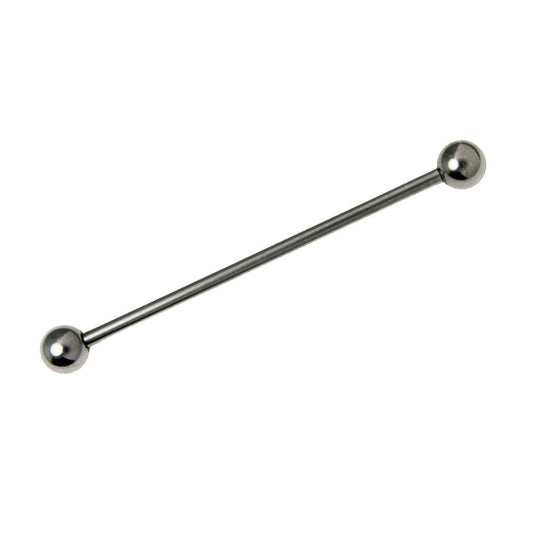 Gun Metal Anodized Industrial Barbell 14G Surgical Steel