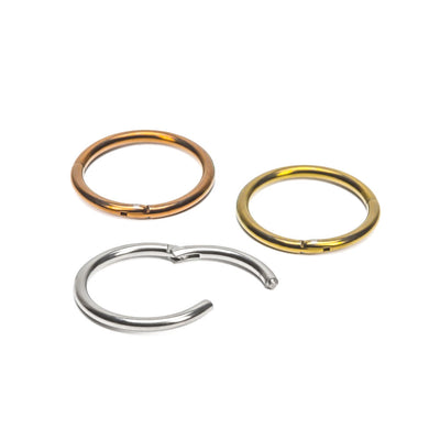 Cartilage Eyebrow Piercing Ring 100% Titanium 16ga Perfect For Rook Nose Lip