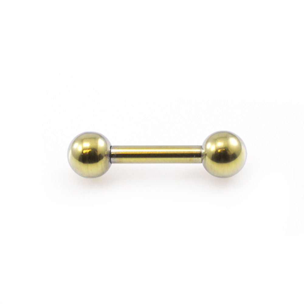 Mini straight Barbell  Titanium 16 Gauge 6 mm length Perfect fit to eyebrow