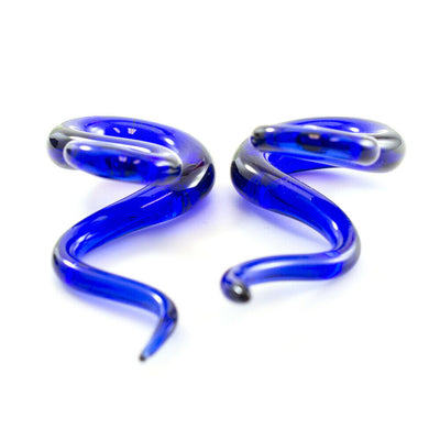 Soft Silicone Ear Tunnels and Glass Spiral Value package of three pairs
