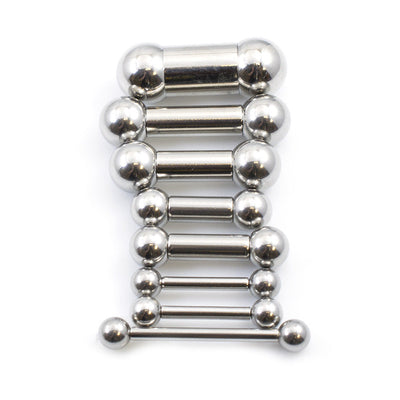 Straight Barbell Made of Surgical Steel all Gauges and Lengths Available