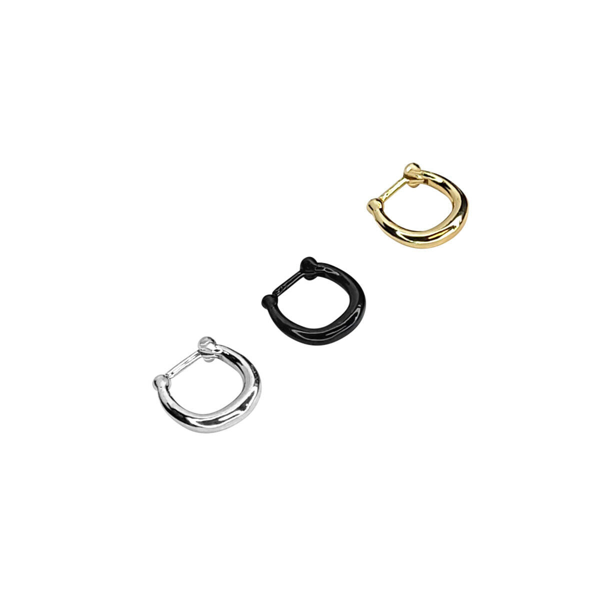 Small Smooth Surface Septum Ring Clicker Surgical Steel 16g