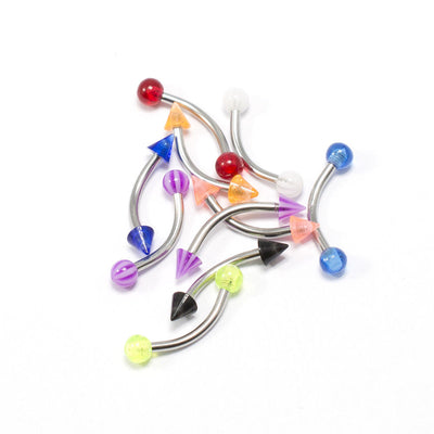 Eyebrow Ring Cartilage Piercing Jewelry 10 Pack Surgical Steel 16G Tragus Helix