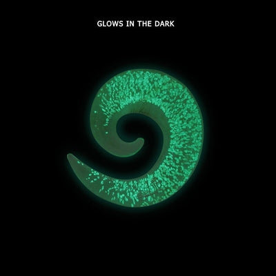 Ear Tapers Gauges Stretchers Glass Glow in the Dark 0G - 9/16