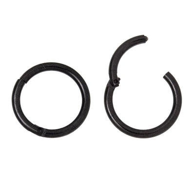 Hinged Piercing Hoops - Cartilage, Nose, Rook, Daith, Septum, Eyebrow - 16ga