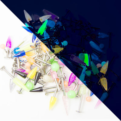 Assorted Labret Monroe Studs 50 Pieces