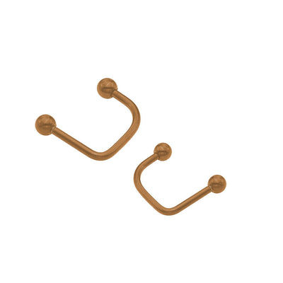 Anodized Titanium 16ga Lippy Loop Labret 4mm ball Pack of 2