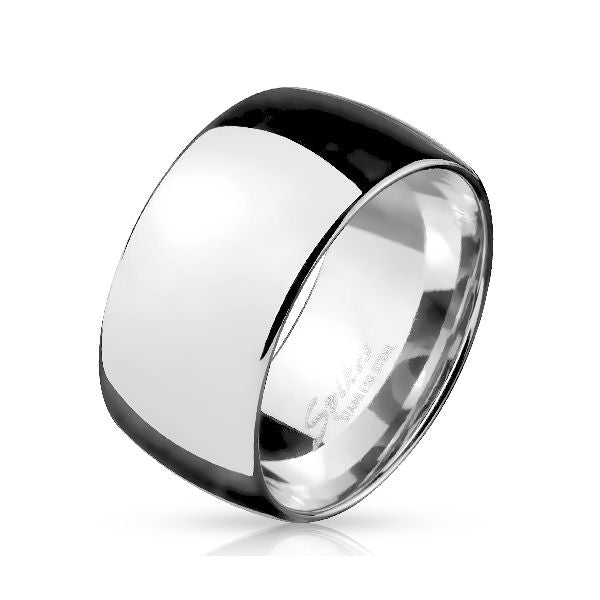 Dome Stainless Steel Wide Band Ring