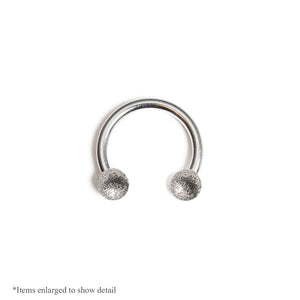 16ga Horseshoe Circular Barbell - Nose, Lip, Cartilage, Septum - Vintage Finish