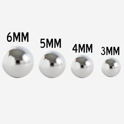 Captive Bead Ring Replacement Beads Ball 10 Pack 316L Surgical Steel - 4 Sizes