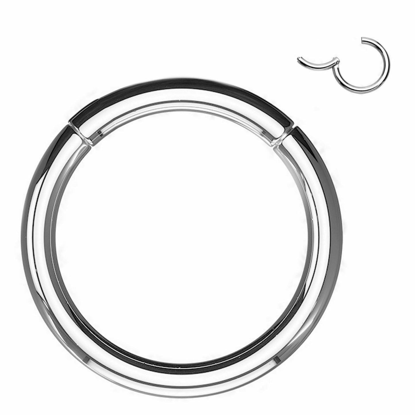 Hinged Segment Rings Made of Surgical Steel All sizes and Gauges