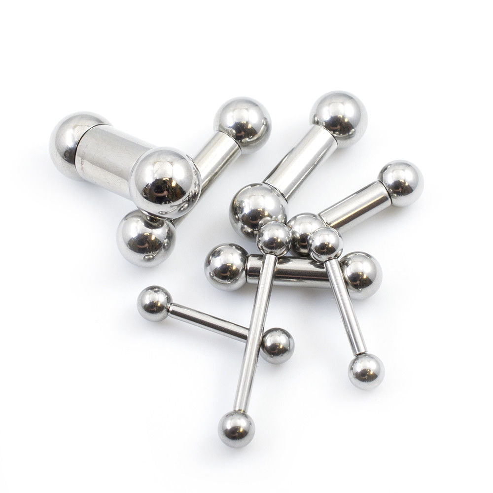 Straight Barbell Made of Surgical Steel all Gauges and Lengths Available