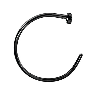 Nose Hoop Ring 22 Gauge (0.75mm) Stainless Steel IP - Sold Each