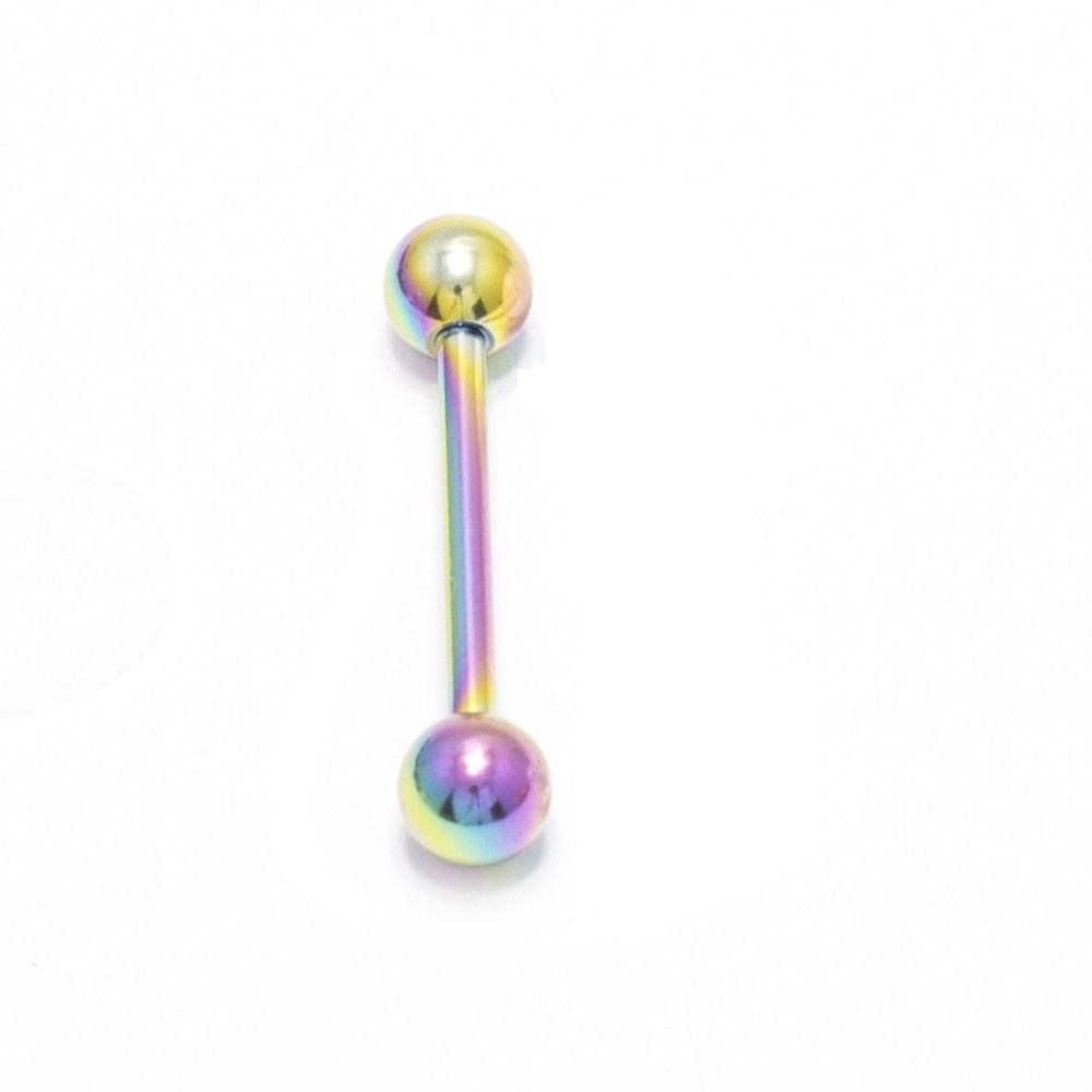 Tongue Rings Barbell 4 Pack Nipple Surgical Steel Bar + Retainer 14G 16mm 5/8"