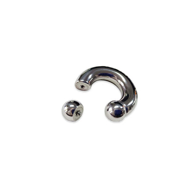 Horseshoe Circular Piercing Barbell Titanium G23 Polish Super lightweight
