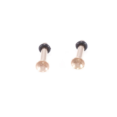 Pair of Ear Plugs Rose Gold O ring Style, Surgical Steel
