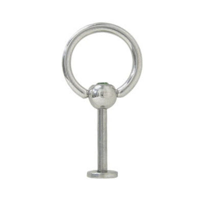 Labret Monroe Surgical Steel Door Knocker Design with Jewel - 7 Colors Available