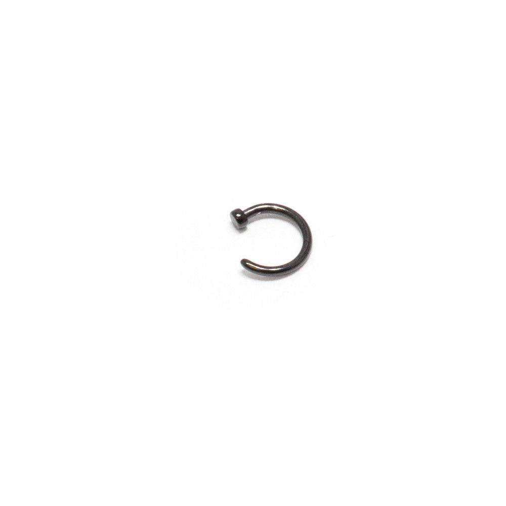 Nose Ring Piercing Surgical Steel Hoop Stud CZ Bone Screw Retainer 22G 20G 18G