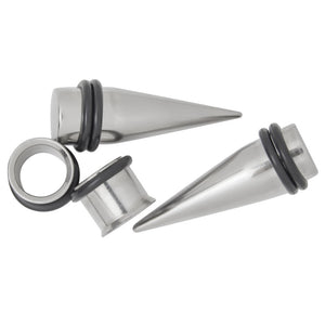 00 Gauge Taper and Tunnel Kit - O-Rings Included - 316L Surgical Steel