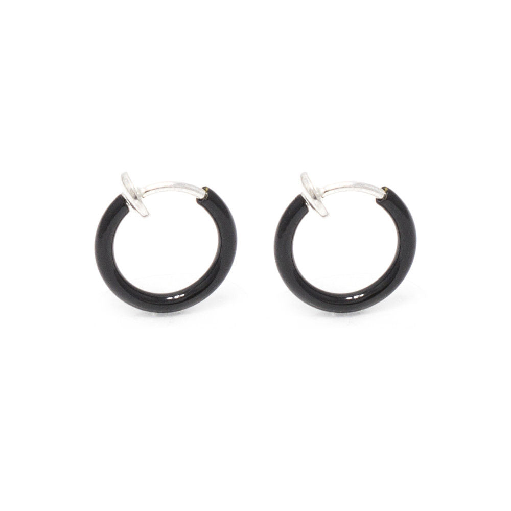 Clip-On Spring Action Non-Piercing Fake Cartilage Lip Nose Faux Septum Ring-Pair