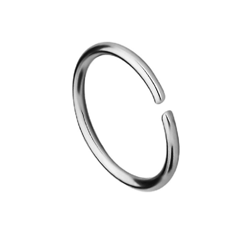 Gold IP or Surgical Steel Nose Ring or Cartilage Hoop with Comfort Round Ends