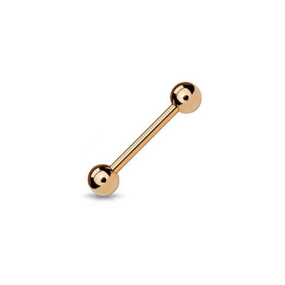 Tongue Ring Straight Barbell Barbells 14G (1.6mm) 14G 16MM  ion plated