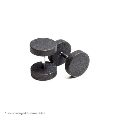 18G Fake Cheater Ear Plugs - Sold in Pairs - 3 Color Options - Vintage Finish