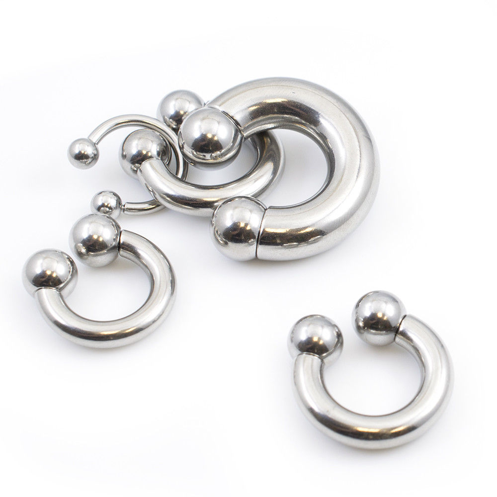 Horseshoe Jewelry made of surgical steel multiple gauges and sizes available