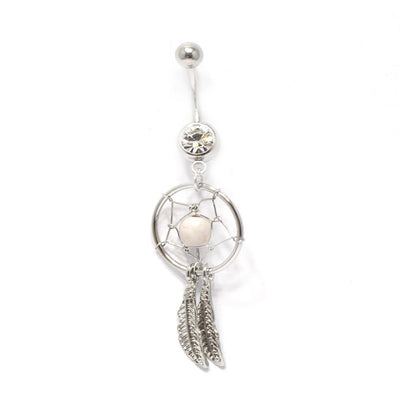 Dreamcatcher Belly Button Ring - 3 Colors Available
