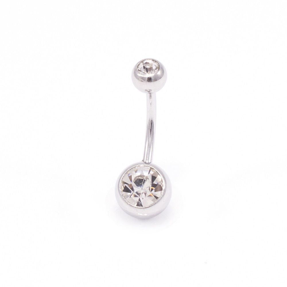 BodyJewelryOnline 10 pc Pck Belly Button Rings Naval Piercing Surgical Steel